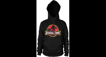 Jurassic Park Distressed Logo Heren Trui met capuchon - zwart - XXL