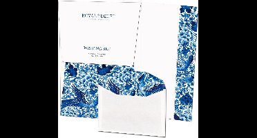 Briefpapier met enveloppen: Royal Delft