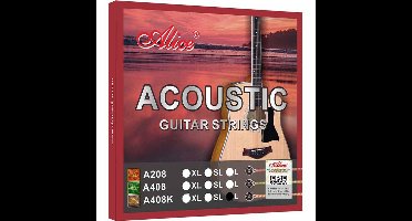 Premium Akoestische Gitaarsnaren Set-Snaren voor akoestische gitaar Alice® A408K-L