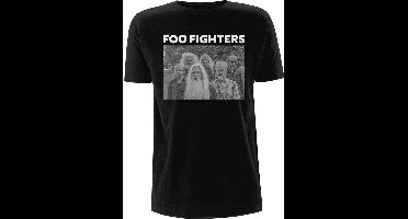 Foo Fighters - Old Band Photo Heren T-shirt - S - Zwart
