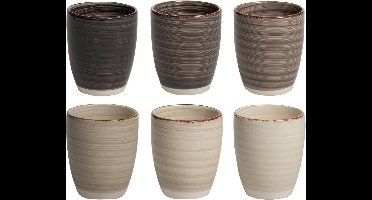 BK Industrieel - Koffiebeker - 6 stuks - Zonder oor - 340ml