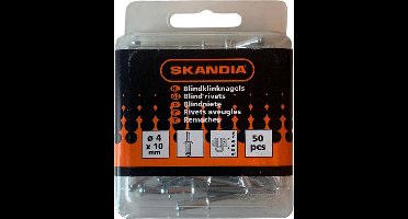 Skandia Blindklinknagels - 4 x 10 mm
