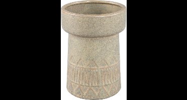 PTMD Rail Bloempot - 14 x 14 x 19 cm - Keramiek - Creme