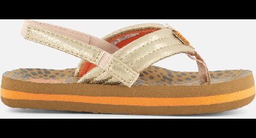 Reef Little Ahiwild Meisjes Slippers - Bruin/Goud - Maat 25