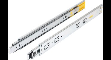 Starx Ladegeleider Push Open Softclose 60 cm - Geruisloos en Soepel Openen en Sluiten - Zonder Handgreep te Openen - Staal - Grijs - Geschikt voor Keuken, Slaapkamer, Kantoor en Badkamer
