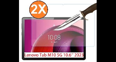 Screenprotector Geschikt voor Lenovo Tab M10 10.6 2023 Screenprotector tempered glass - 2pack