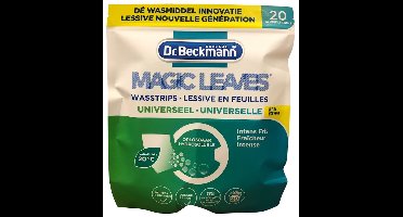 2 x Dr. Beckmann Wasstrips 20 stuks – Universeel – Intens Fris – Compact & Duurzaam Wasmiddel – Voor Schone, Frisse Kleding