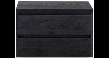 Dante Badmeubelset 80 cm - Black Oak - Wastafelbovenblad