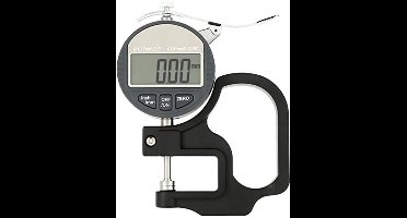 KARZO - Digitale diktemeter voor papier, leer, stof, draad - Meetinstrument 0-12.7mm meetbereik 0.01mm nauwkeurigheid, voor papier, sieraden, parels, leer