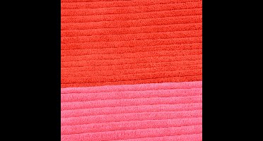 Coockoo Cozy Stripe Hondenkussen - Hondenbed met Afneembare Wasbare Hoes - Anti-slip - Maat L 120x80x12cm - Rood/Roze
