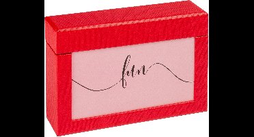 Walther FB-116-R FUN - Fotodoos met deksel - 100 foto's 10x15 cm - Rood