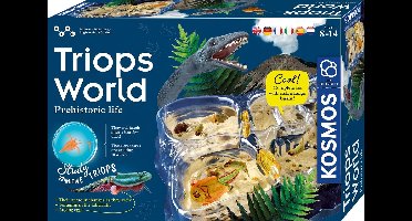 Kosmos Triops World – Experimenteerset – Kweek oeroude krabjes uit de oertijd – Inclusief kweekbak, eieren en voedersets – Triops Wereld