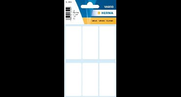 Haza Original Etiketten Vierkant 42 Stuks 26 X 54 Mm Wit