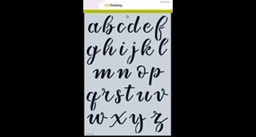 Stencil alfabet CK handlettering A4