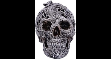 Nemesis Now Beeld/figuur Cranial Drakos Schedel Zilverkleurig
