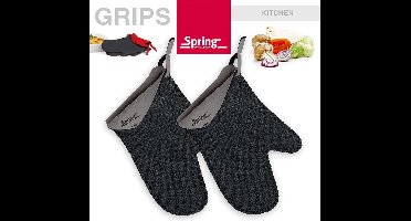Spring (korte) ovenwant - 1 paar (grijs)