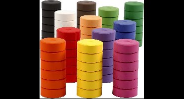 Waterverf, d: 44 mm, h: 16 mm, 72 stuks