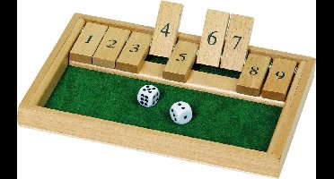 GOKI Dobbelspel - Shut The Box - 25,5X17,5X2,3Cm - 6 Jaar