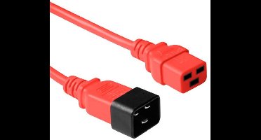 ACT Netsnoer C19 - C20 rood 3 m AK5091
