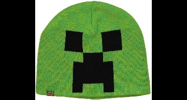 Minecraft Beanie Creeper Face voor volwassenen