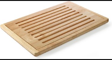 HENDI Broodsnijplank van rubberwood - 475 x 322 mm - kruimelopvang
