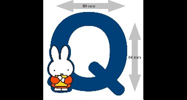 Nijntje houten letter "Q"