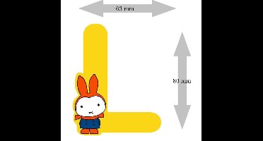 Nijntje Letter 8cm - L