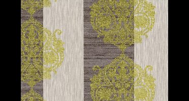 Dutch Wallcoverings vliesbehang ornament/streep - bruin