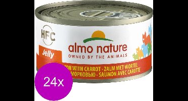 Almo Nature  Natvoer Katten - HFC Jelly - Zalm met Wortel 24 x 70g