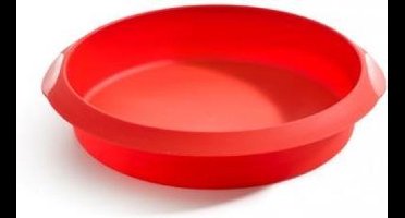 Leuke bakvorm rond 20cm rood