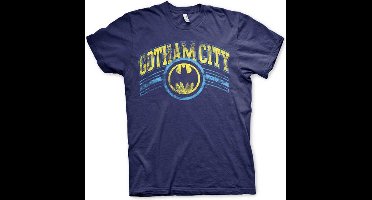 DC Comics Batman Heren Tshirt -2XL- Gotham City Blauw