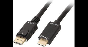 Lindy Displayport Hdmi-Adapter Voor Laptop-Pc-Monitor 5M 4K Uhd