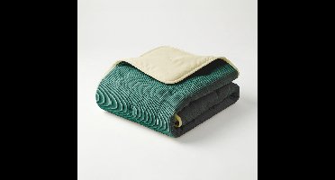 Zydante Dekbed Zonder Overtrek Corduroy - Hoesloos Dekbed - Zacht en Comfortabel – Luxe Uitstraling - Donker Groen / 200x140