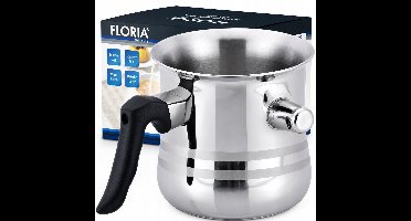 Floria Melkpan RVS 3L - Voorkomt Aanbranden en Overkoken