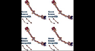Hondenspeelgoed Happy Pet - Twist-Tee 2 Knoop Tugger M - 4 stuks - Multipack