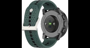 Zachte siliconen sportarmband 22mm - Vervangende polsband met kleurrijke gaten voor smartwatches