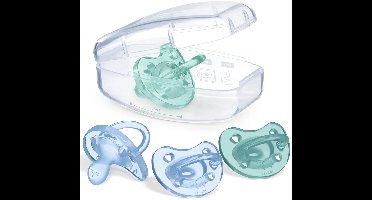 Chicco PhysioForma Speen 16-36 Maanden, Zacht Siliconen, Blauw (4 stuks)