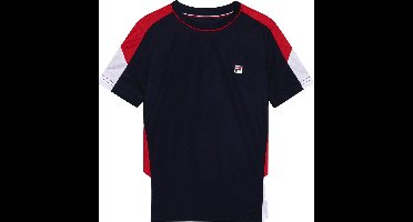 Fila Gabriel - T-shirt - Navy/Fila Red Comb - 116
