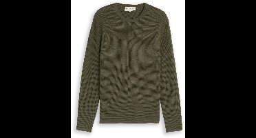 Tom Tailor Denim - Gebreide trui van katoen - Maat S - urban olive green