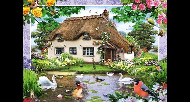 Schmidt - Legpuzzel - Romantisch landhuis - 500 stukjes - Kinderen - vanaf 10 jaar