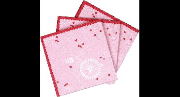 Prinsessen servetten roze - kinderfeestje prinses tafeldecoratie servetten - Haza Original Servetten Prinses 20 Stuks 25 X 25 Cm