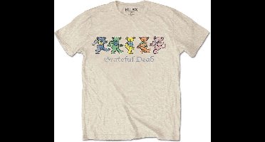 Grateful Dead - Dancing Bears Heren Tshirt - XL - Creme