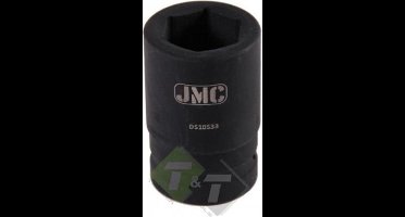 zeskant krachtdop 33 mm verlengd - 1 duims aansluiting - slagdop - impact dop - rateldop - dop - jmc