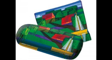 Bekking & Blitz - Brillenkoker - Brillenetui - Inclusief brillendoekje - Kunst - Aan de oever - Ton Schulten