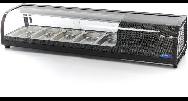 Sushi- en Tapasvitrine - 52 L - 5 x 1/3 GN - Tafelmodel