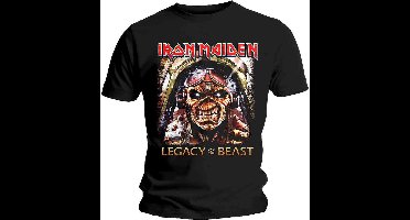 Iron Maiden - Legacy Aces Heren T-shirt - L - Zwart