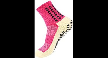 Scoby - Sportsokken met Grip - Gripsokken - Anti-slip Sokken - Ondersteunend - Sportsokken - Support Socks - Maat 39/45 - Roze