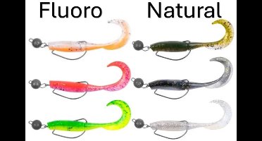 Zebco Demonic Curly Tails 7.5cm (3 pcs) - Kleur : Fluoro