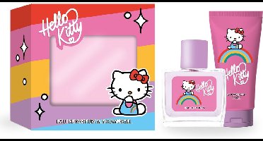 Hello Kitty - Giftset - Rainbow - Showergel + Eau de Parfum - Cadeauset voor Kinderen - Geschenkset
