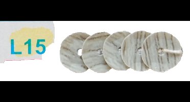 Pailletten flat wood 6mm 450g grijs